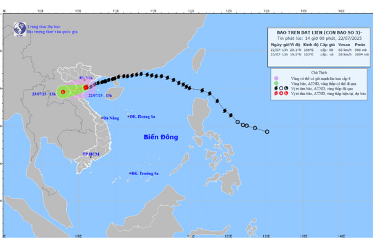 Bão số 3 đổ bộ đất liền, nhiều địa phương xuất hiện mưa lớn, gió giật mạnh
