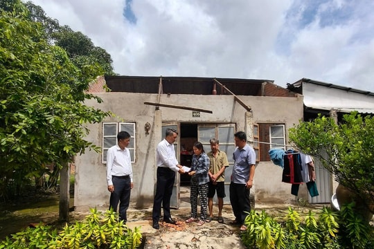 Tây Ninh: Gần 40 căn nhà sập, tốc mái do ảnh hưởng bão số 3