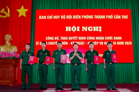 Bộ đội Biên phòng TP Cần Thơ giao ban công tác tháng 7