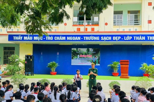 Đồn Biên phòng Xuân Đài tổ chức chương trình “Em yêu biên giới quê hương”