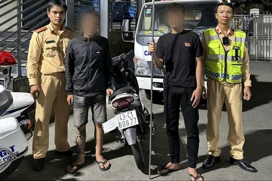 Tạm giữ hai thiếu niên mang ba chĩa đi trả thù