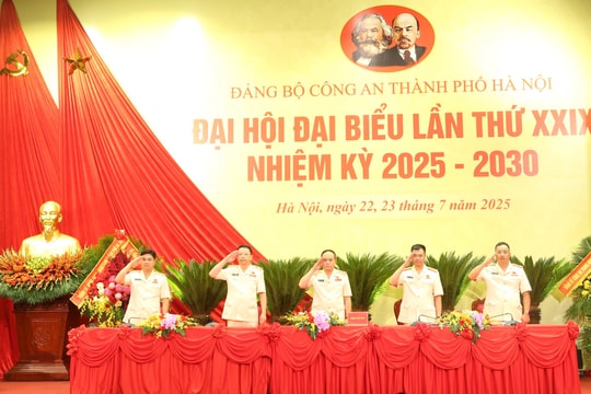 Đại hội Đảng bộ Công an Hà Nội nhiệm kỳ 2025 - 2030 thành công tốt đẹp