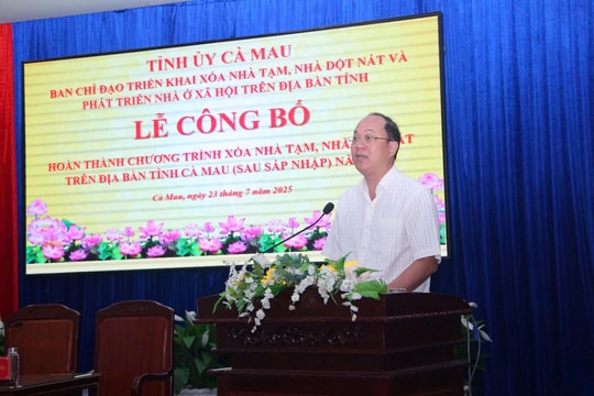 Cà Mau hoàn thành chương trình xóa nhà tạm, nhà dột nát