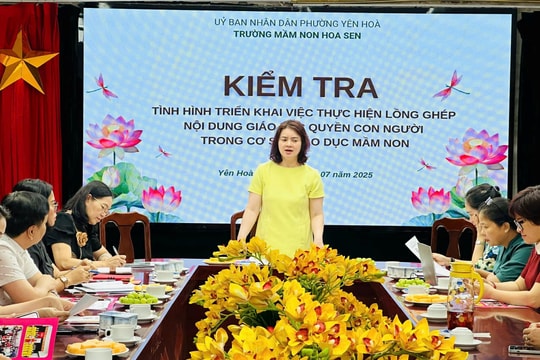 Thúc đẩy giáo dục quyền con người từ sớm: Tín hiệu tích cực từ một trường mầm non ở Hà Nội