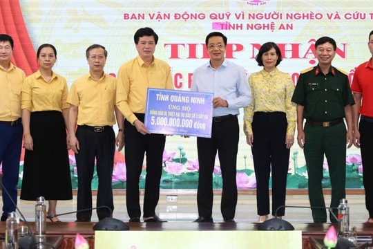 Quảng Ninh hỗ trợ Nghệ An 5 tỷ đồng khắc phục hậu quả bão số 3