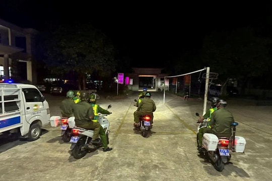 Công an xã ở Quảng Trị đẩy mạnh hoạt động giữ gìn an ninh trật tự, phòng ngừa tội phạm