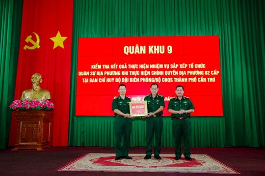 Bộ Tư lệnh Quân khu 9 kiểm tra tại Ban chỉ huy BĐBP TP Cần Thơ