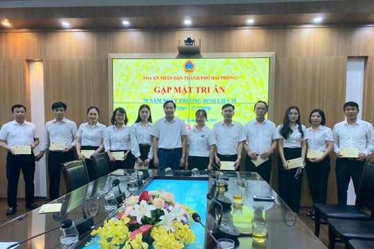 TAND hai cấp Hải Phòng tổ chức tri ân Ngày Thương binh - Liệt sĩ