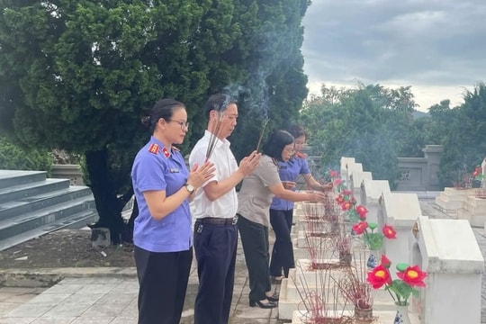 TAND Khu vực 6 - Thanh Hóa: Thắp nén tâm hương, tri ân các anh hùng, liệt sĩ