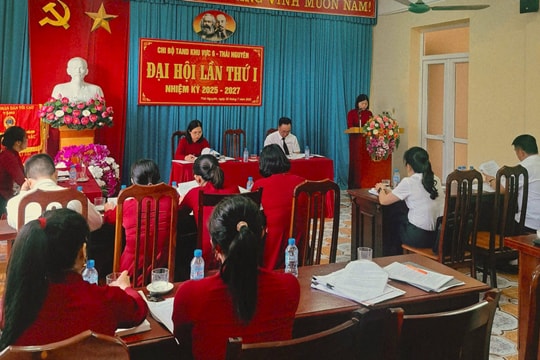 TAND khu vực 6 – Thái Nguyên tổ chức Đại hội Chi bộ lần thứ I