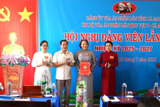 TAND khu vực 7 – Cà Mau tổ chức thành công Hội nghị đảng viên lần thứ I
