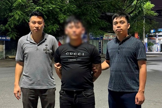 Bắt giữ đối tượng ném chai thủy tinh vào nhóm người rồi bỏ trốn