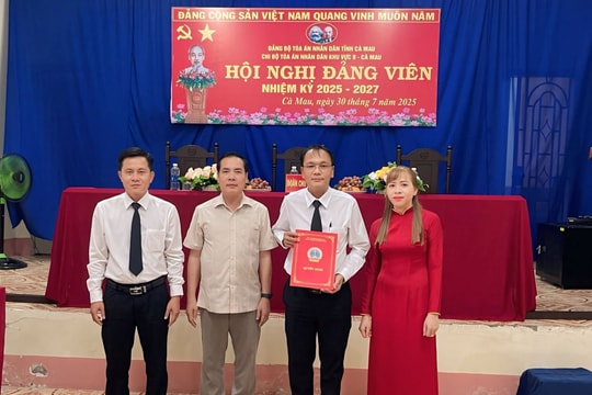 Chi bộ TAND Khu vực 9 – Cà Mau quyết tâm thi đua thực hiện thắng lợi nhiệm vụ chính trị