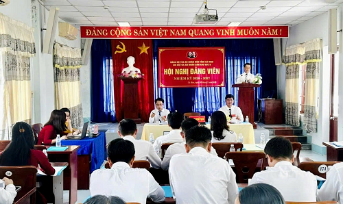 TAND khu vực 8 – Cà Mau: Xây dựng Chi bộ trong sạch, vững mạnh, hoàn thành tốt nhiệm vụ