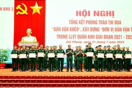 Quân khu 3 biểu dương điển hình “Dân vận khéo”, “Đơn vị dân vận tốt”
