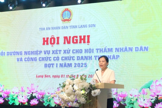 TAND tỉnh Lạng Sơn tổ chức Hội nghị bồi dưỡng nghiệp vụ xét xử năm 2025