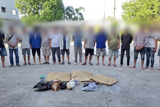 Bắt quả tang tụ điểm đánh bạc quy mô lớn