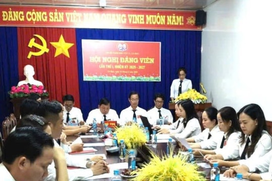 TAND khu vực 3 – Cà Mau tổ chức thành công Hội nghị đảng viên, nhiệm kỳ 2025 -2027