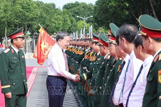 Tổng Bí thư Tô Lâm: Xây dựng Quân đoàn 12 là lực lượng cơ động chiến lược của Quân đội