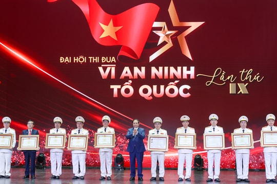 Thủ tướng Phạm Minh Chính dự Đại hội Thi đua 'Vì an ninh Tổ quốc' lần thứ IX