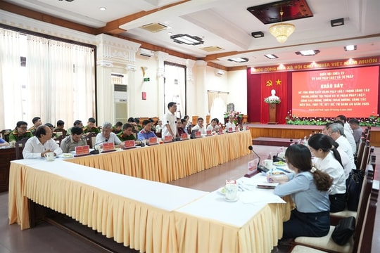 Quốc hội khảo sát công tác tư pháp tại TP Huế