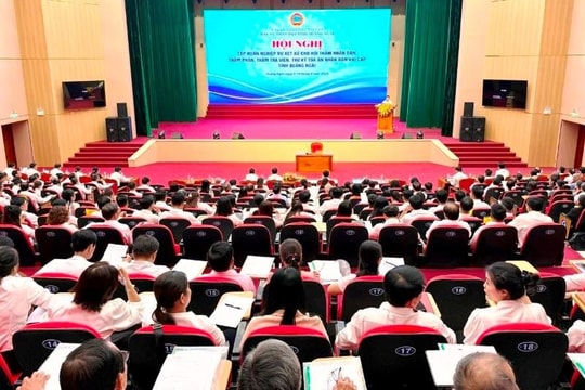 TAND hai cấp tỉnh Quảng Ngãi tổ chức Hội nghị tập huấn nghiệp vụ xét xử