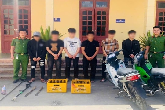 Bắt nhóm thanh thiếu niên manh động trên quốc lộ