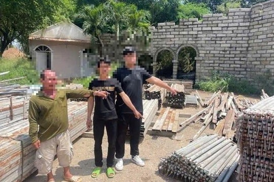 Bắt nhóm đối tượng trộm tài sản tại công trình chỉnh trang đường ven biển