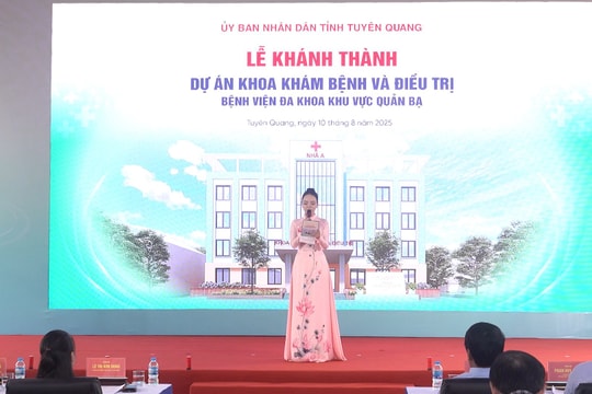 Tuyên Quang khánh thành công trình y tế do Tổng Bí thư Tô Lâm tặng