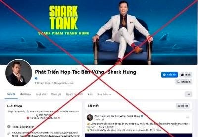 Cảnh báo fanpage giả dạng “shark” có dấu hiệu lừa đảo