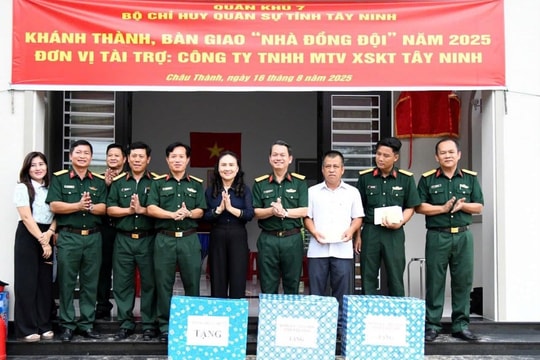 Tây Ninh khánh thành, bàn giao "Nhà đồng đội" cho quân nhân khó khăn