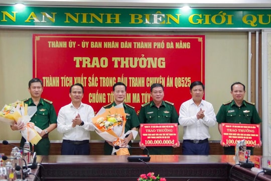 Đà Nẵng khen thưởng lực lượng phá chuyên án ma túy xuyên quốc gia