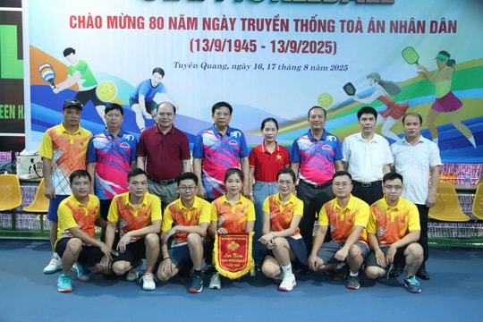 Pickleball: Dấu ấn mới trong phong trào thể thao TAND Tuyên Quang