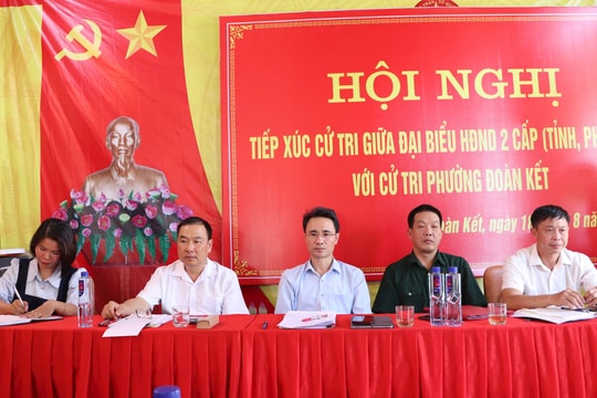 Phường Đoàn Kết – tỉnh Lai Châu tổ chức Hội nghị tiếp xúc cử tri với đại biểu HĐND 2 cấp