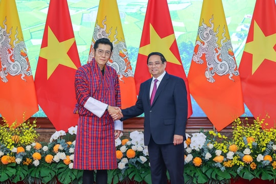 Thủ tướng Phạm Minh Chính hội kiến Quốc vương Bhutan