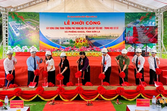 Khởi công xây dựng Trường Phổ thông nội trú liên cấp tại xã biên giới Phiêng Khoài, Sơn La