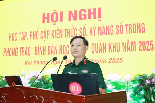 Quân khu 3 tổ chức học tập, phổ cập kiến thức số, kỹ năng số