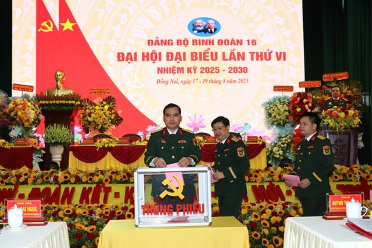 Đại hội Đại biểu Đảng bộ Binh đoàn 16 thành công tốt đẹp