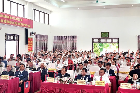 Xã Sìn Hồ, tỉnh Lai Châu tổ chức thành công Đại hội Đại biểu lần thứ I, nhiệm kỳ 2025 - 2030