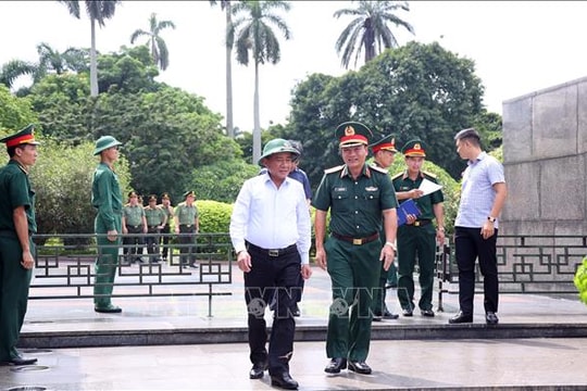 Thường trực Ban Bí thư Trần Cẩm Tú kiểm tra công tác chuẩn bị Lễ kỷ niệm 80 năm Quốc khánh
