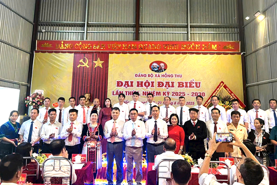Lai Châu: Đảng bộ xã Hồng Thu tổ chức Đại hội Đại biểu lần thứ I, nhiệm kỳ 2025 - 2030