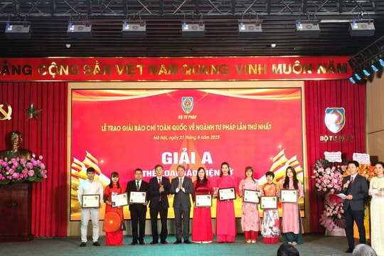 Lan tỏa giá trị thượng tôn pháp luật qua Giải Báo chí toàn quốc và Cuộc thi trực tuyến “Tìm hiểu về Bộ, ngành Tư pháp”