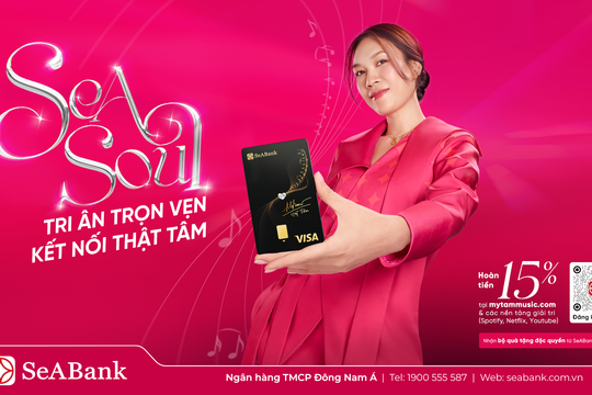 SeABank hợp tác ca sĩ Mỹ Tâm ra mắt thẻ Visa SeASoul 2in1