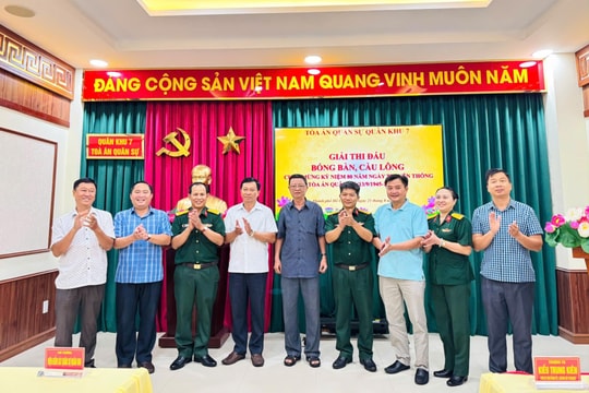 Hội thao mừng 80 năm ngày truyền thống Tòa án quân sự