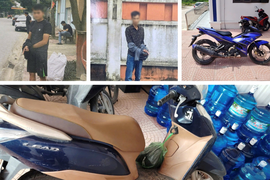 Tóm gọn 2 ‘đạo chích’ xe máy tại Hải Phòng