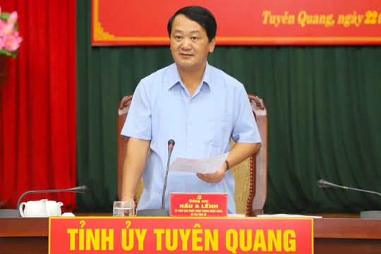Ban Thường vụ Tỉnh ủy Tuyên Quang thống nhất nhiều dự thảo nghị quyết quan trọng
