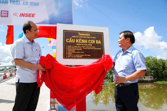 Cà Mau khánh thành cầu Kênh Cơi Ba