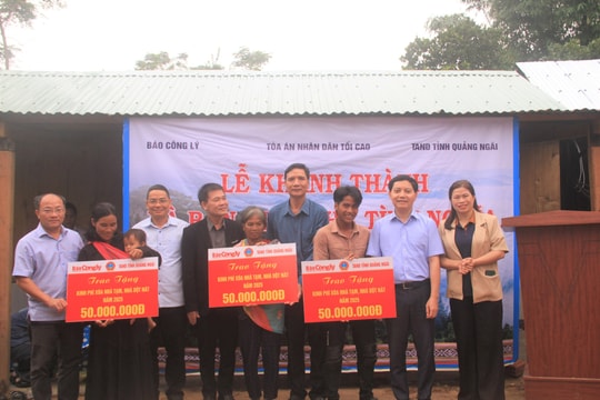 Trao tặng 6 căn nhà tình nghĩa tại Đắk Lắk và Quảng Ngãi