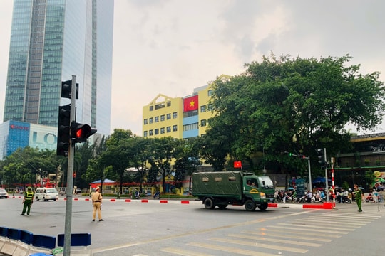 Từ 12h ngày 27/8: Cấm đường, hạn chế phương tiện phục vụ sơ duyệt diễu binh, diễu hành