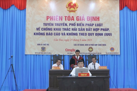 Hàng trăm ngư dân tham dự phiên tòa giả định chống khai thác IUU